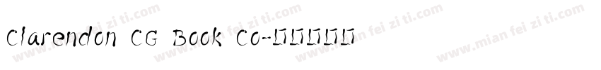 Clarendon CG Book Co字体转换